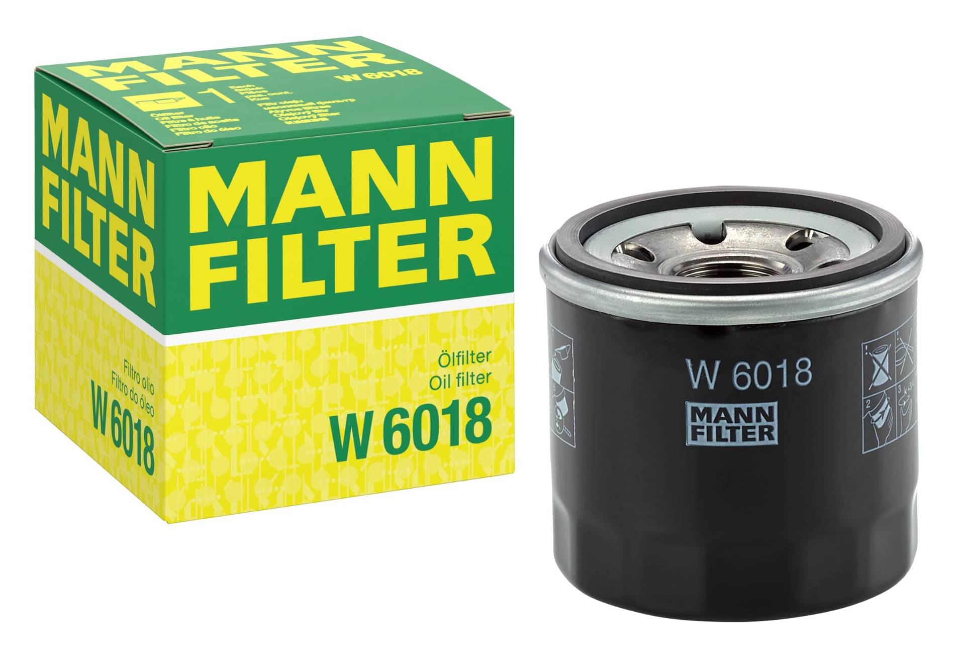 MANN-FILTER W 6018 - Schmierölwechselfilter Ölfilter – Für PKW von MANN-FILTER