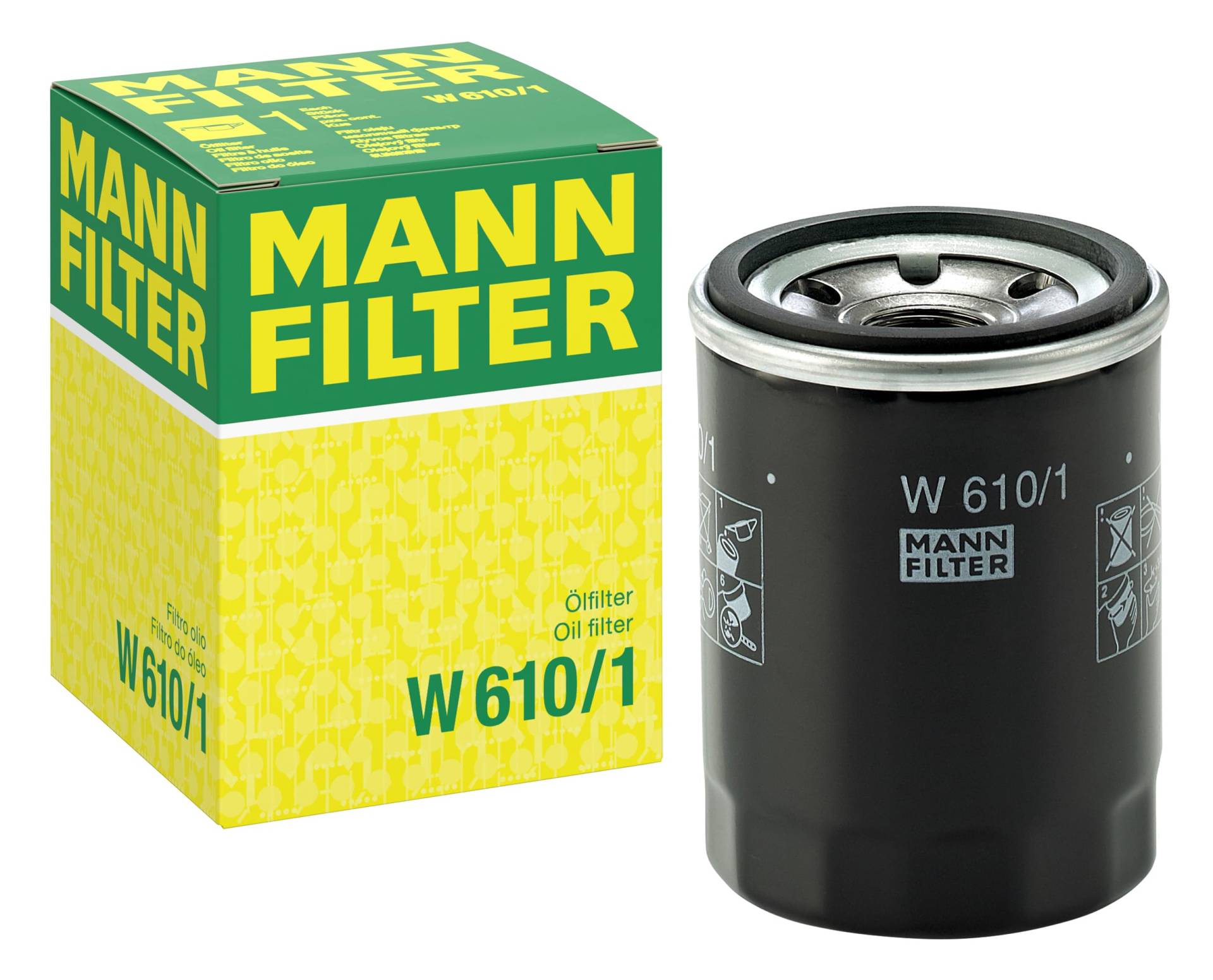 MANN-FILTER W 610/1 Ölfilter – Für PKW und Nutzfahrzeuge von MANN-FILTER