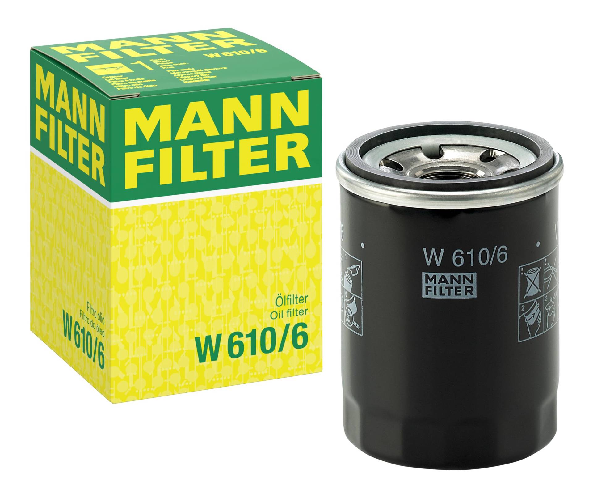 MANN-FILTER W 610/6 Ölfilter – Für PKW und Nutzfahrzeuge von MANN-FILTER