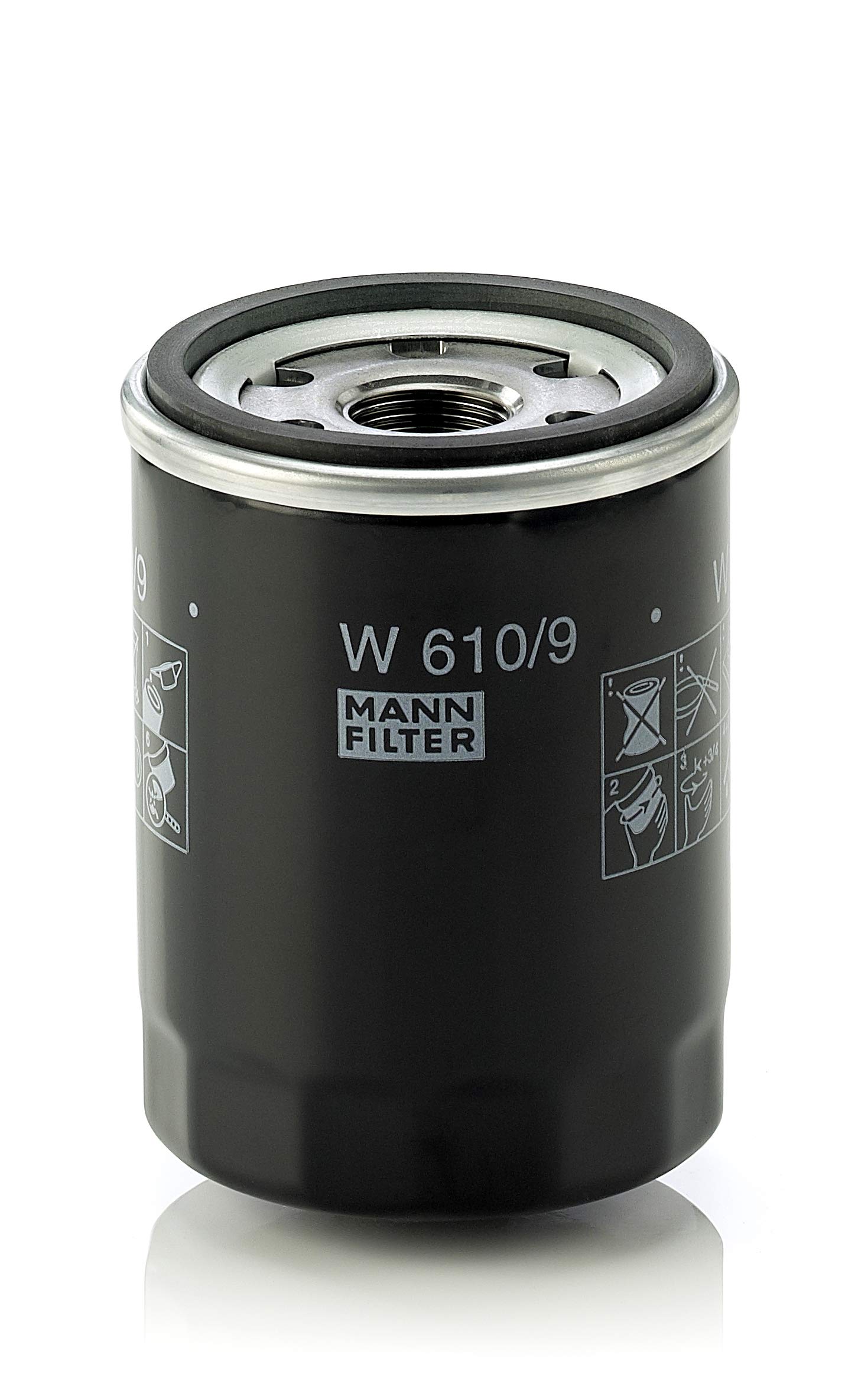 MANN-FILTER W 610/9 - Schmierölwechselfilter Ölfilter – Für PKW von MANN-FILTER