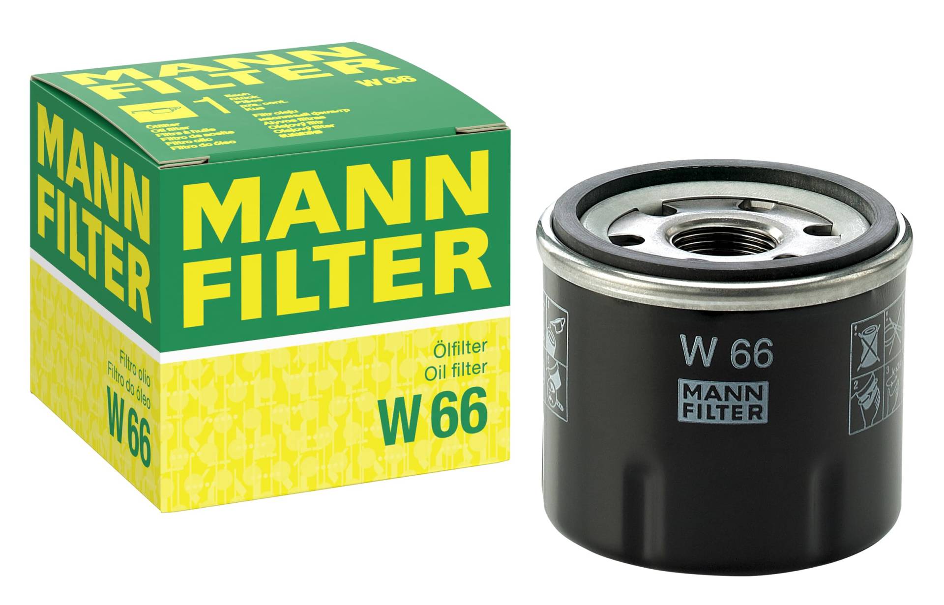 MANN-FILTER W 66 Ölfilter – Für PKW von MANN-FILTER