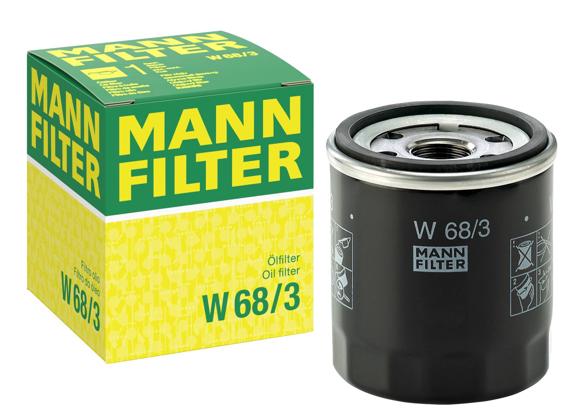 MANN-FILTER W 68/3 Ölfilter – Für PKW und Nutzfahrzeuge von MANN-FILTER