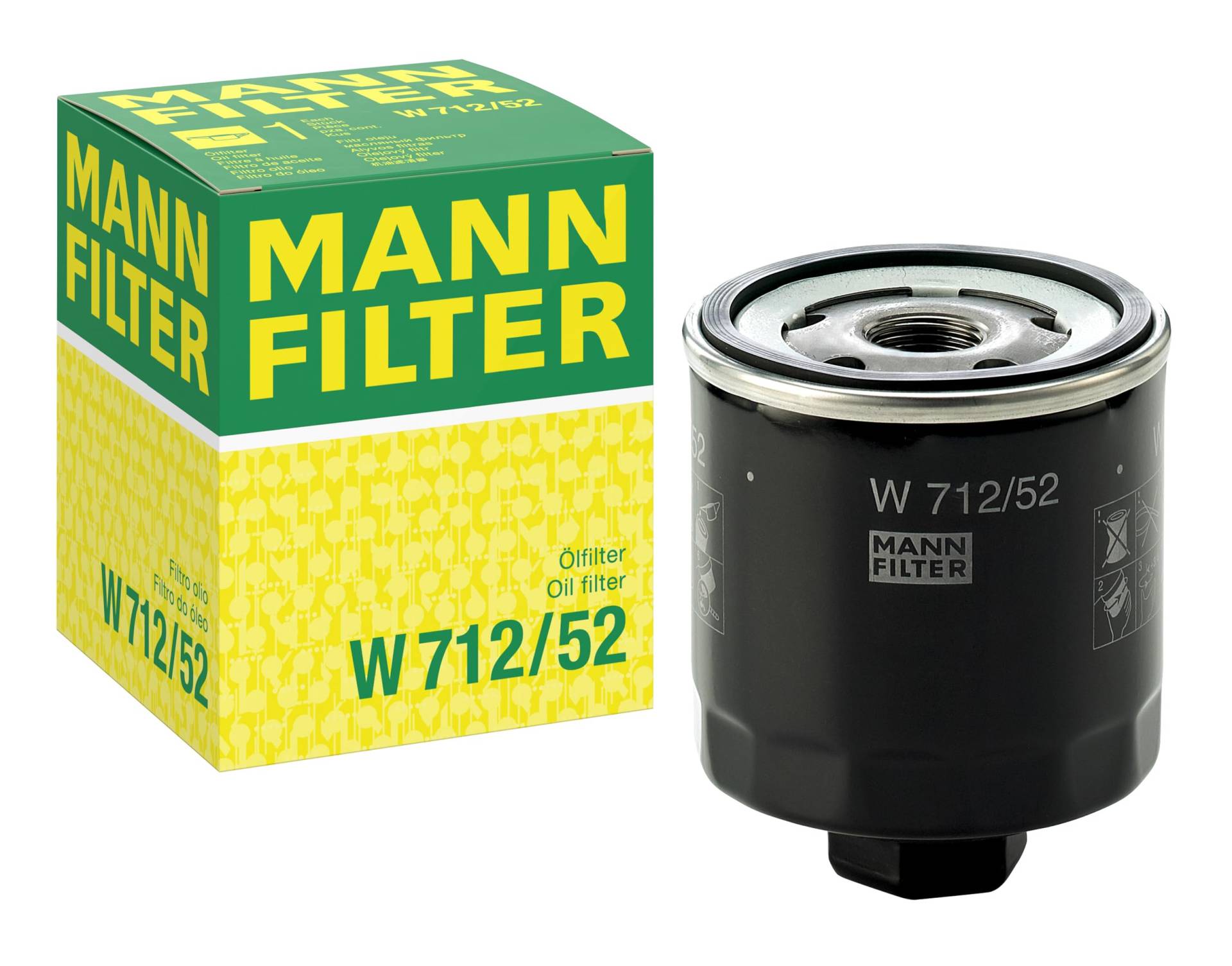 MANN-FILTER W 712/52 Ölfilter – Für PKW von MANN-FILTER