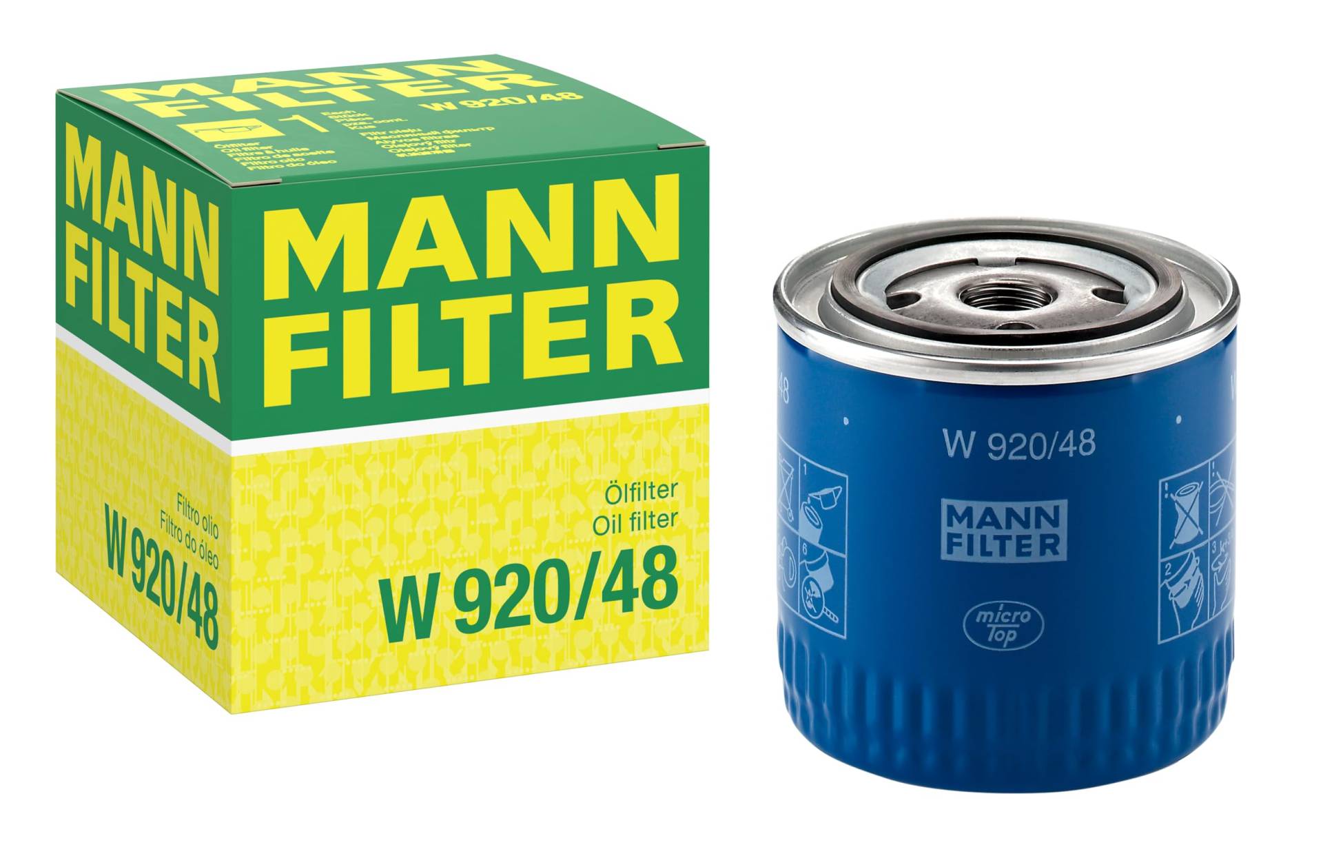 MANN-FILTER W 920/48 - Schmierölwechselfilter Ölfilter – Für PKW von MANN-FILTER