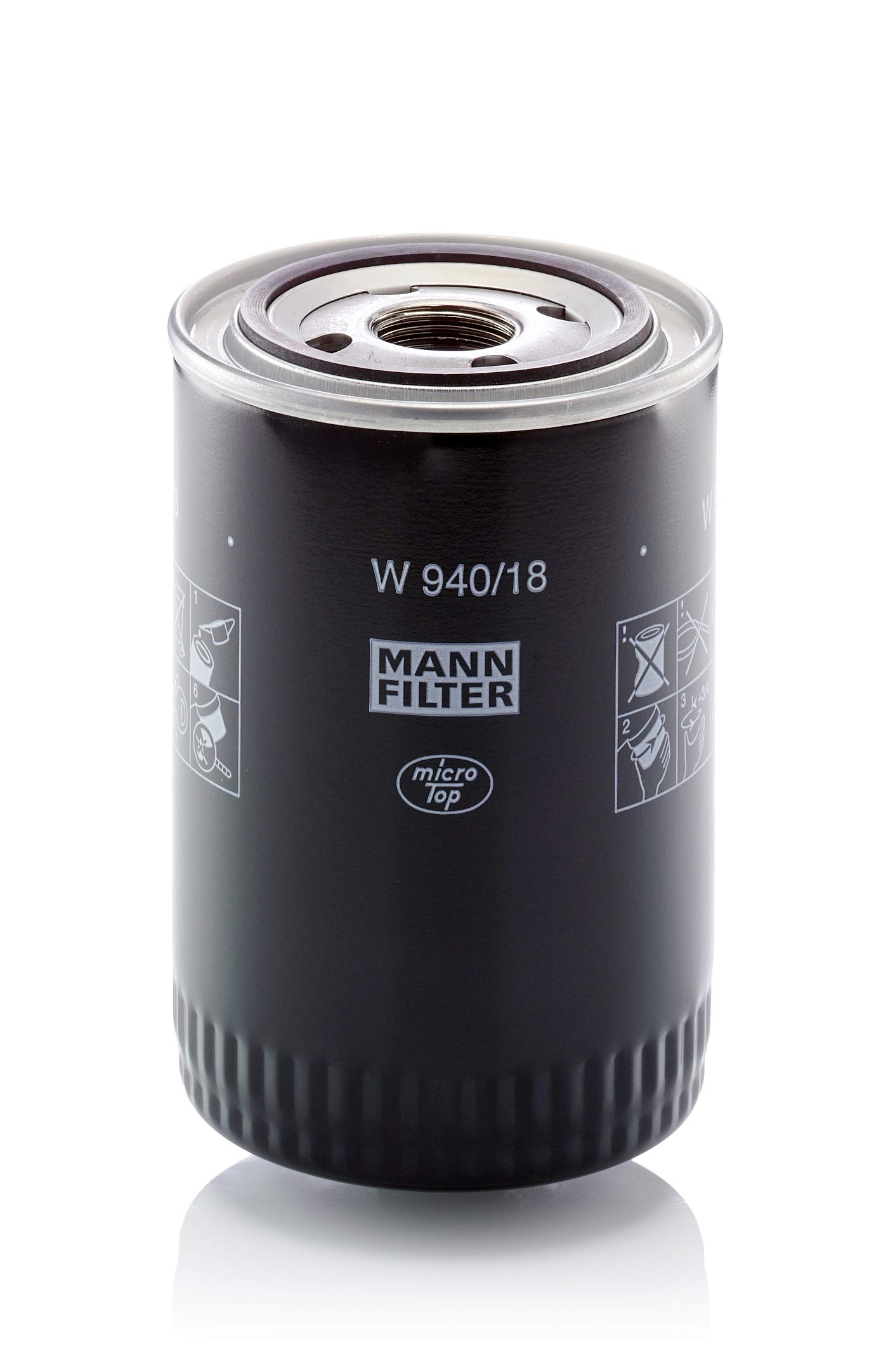 MANN-FILTER W 940/18 Ölfilter – Hydraulikfilter – Für PKW und Nutzfahrzeuge von MANN-FILTER