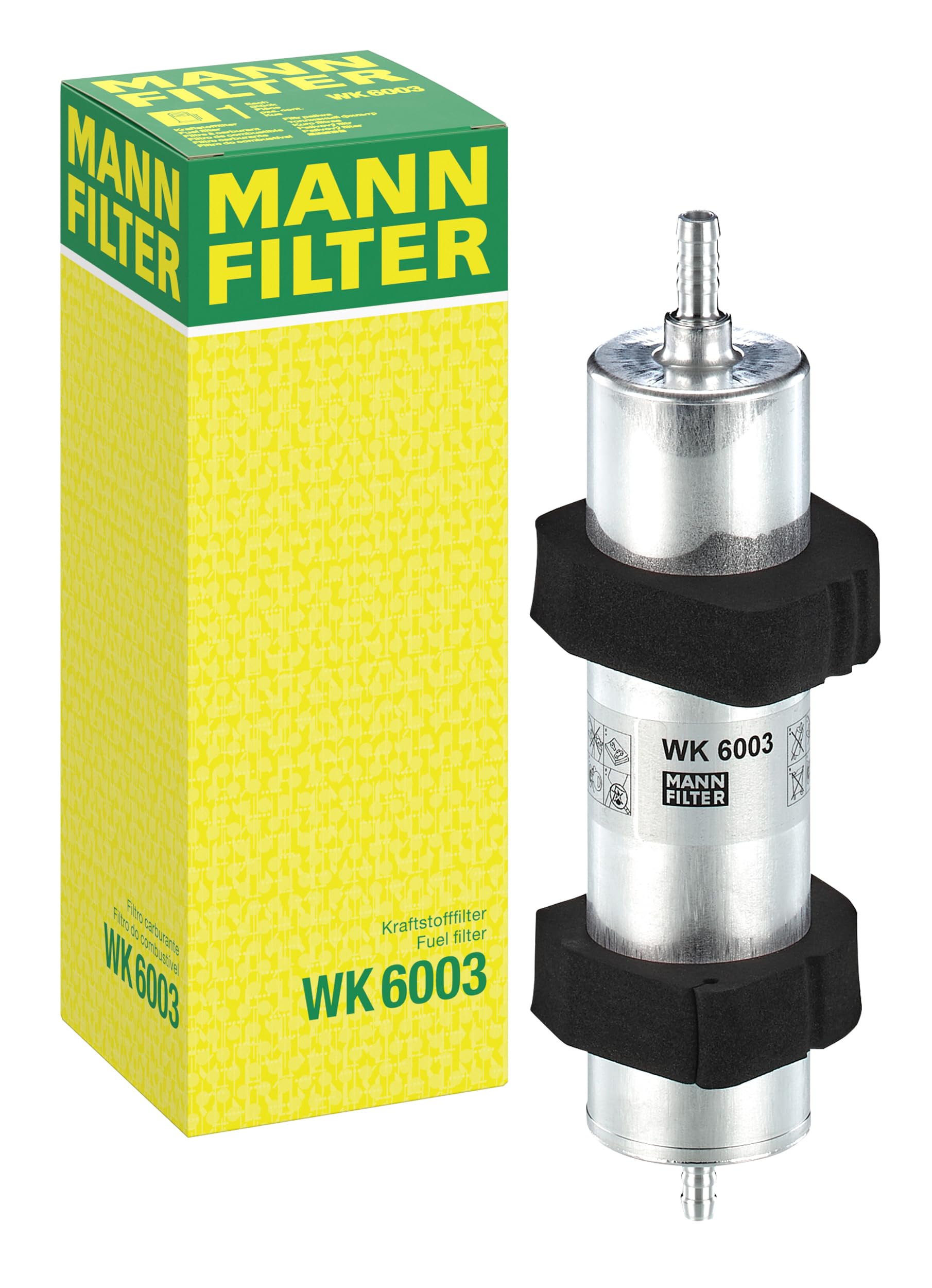 MANN-FILTER Kraftstofffilter WK 6003, Premium-Filter für PKW, Weiß von MANN-FILTER