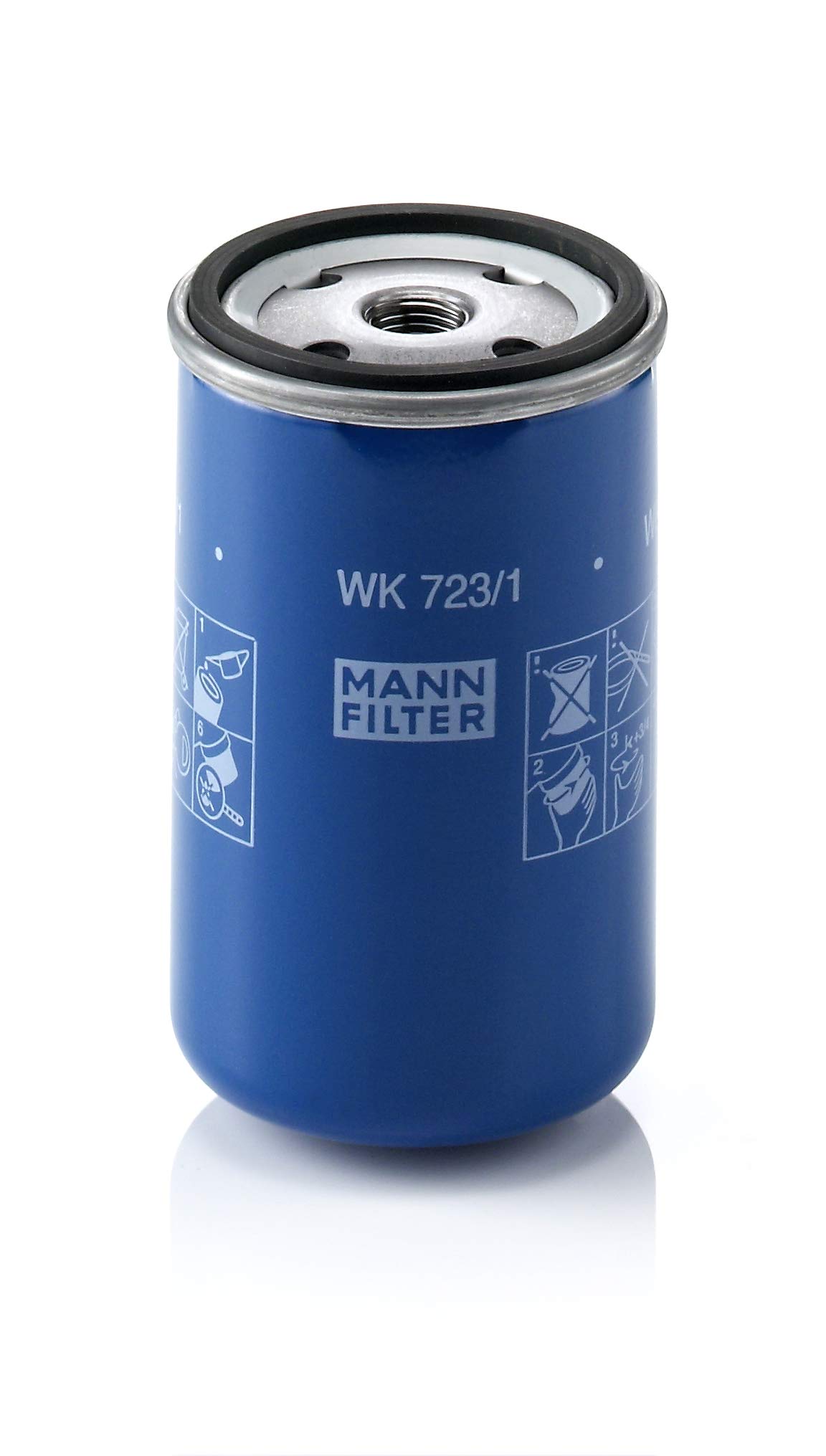 MANN-FILTER WK 723/1 Kraftstofffilter – Für Nutzfahrzeug von MANN-FILTER