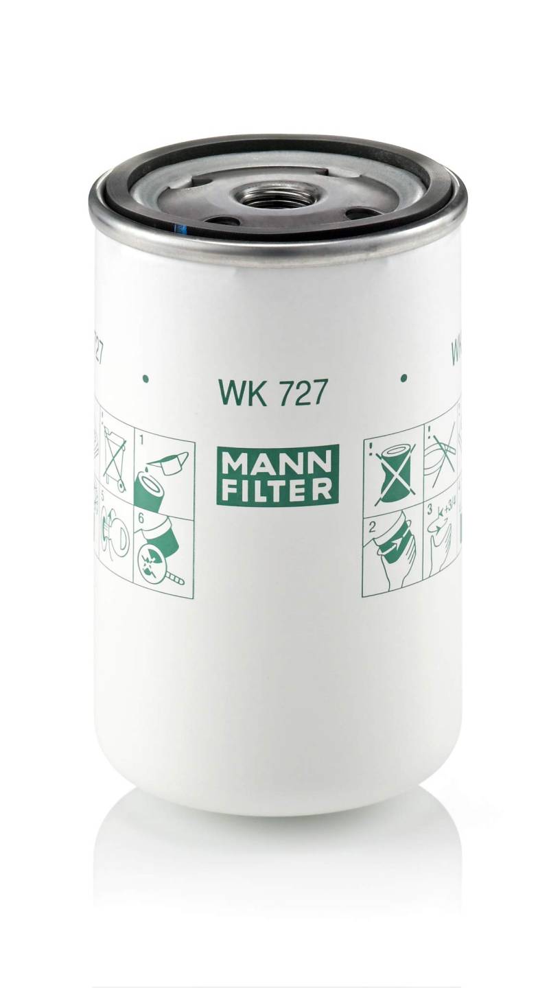 MANN-FILTER WK 727 Kraftstofffilter – Für Nutzfahrzeug von MANN-FILTER