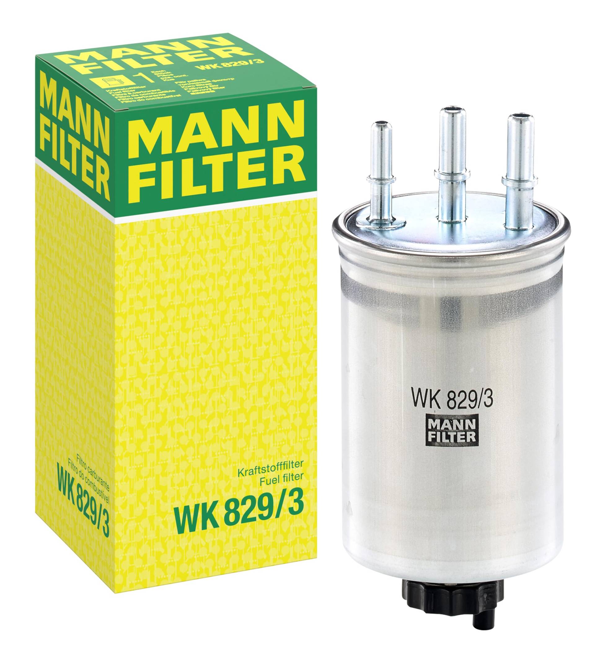 MANN-FILTER WK 829/3 Kraftstoffwechselfilter – Für PKW von MANN-FILTER