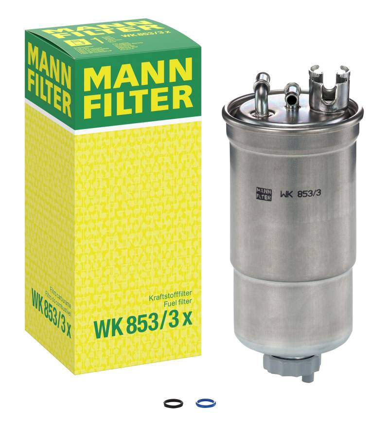 MANN-FILTER WK 853/3 X Kraftstofffilter – Kraftstofffilter Satz mit Dichtung / Dichtungssatz – Für PKW von MANN-FILTER