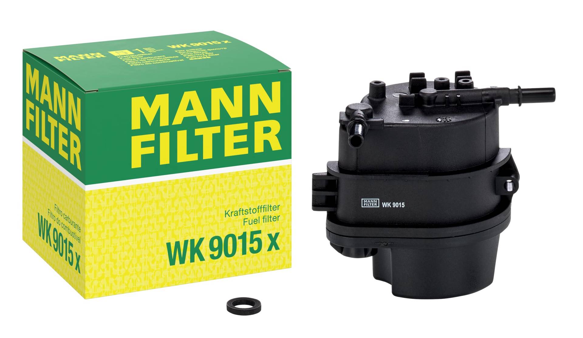 MANN-FILTER WK 9015 X Kraftstofffilter – Kraftstofffilter Satz mit Dichtung / Dichtungssatz – Für PKW von MANN-FILTER