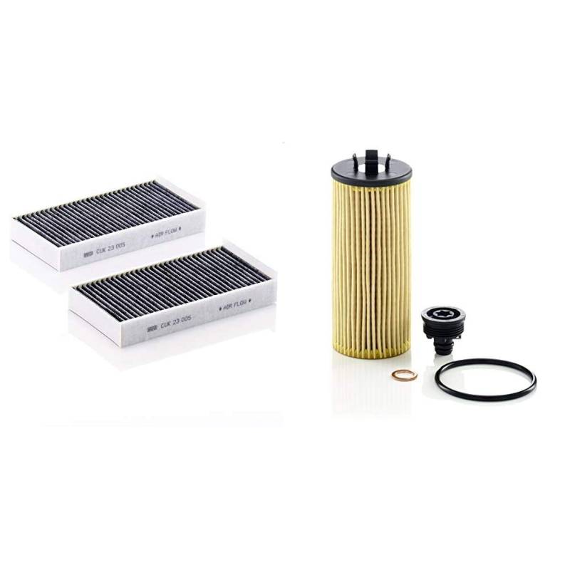 Original MANN-FILTER CUK 23 005-2 - Innenraumfilter mit Aktivkohle - für PKW & HU 6015 z KIT - Ölfilter mit Dichtung/Dichtungssatz - für PKW von MANN-FILTER