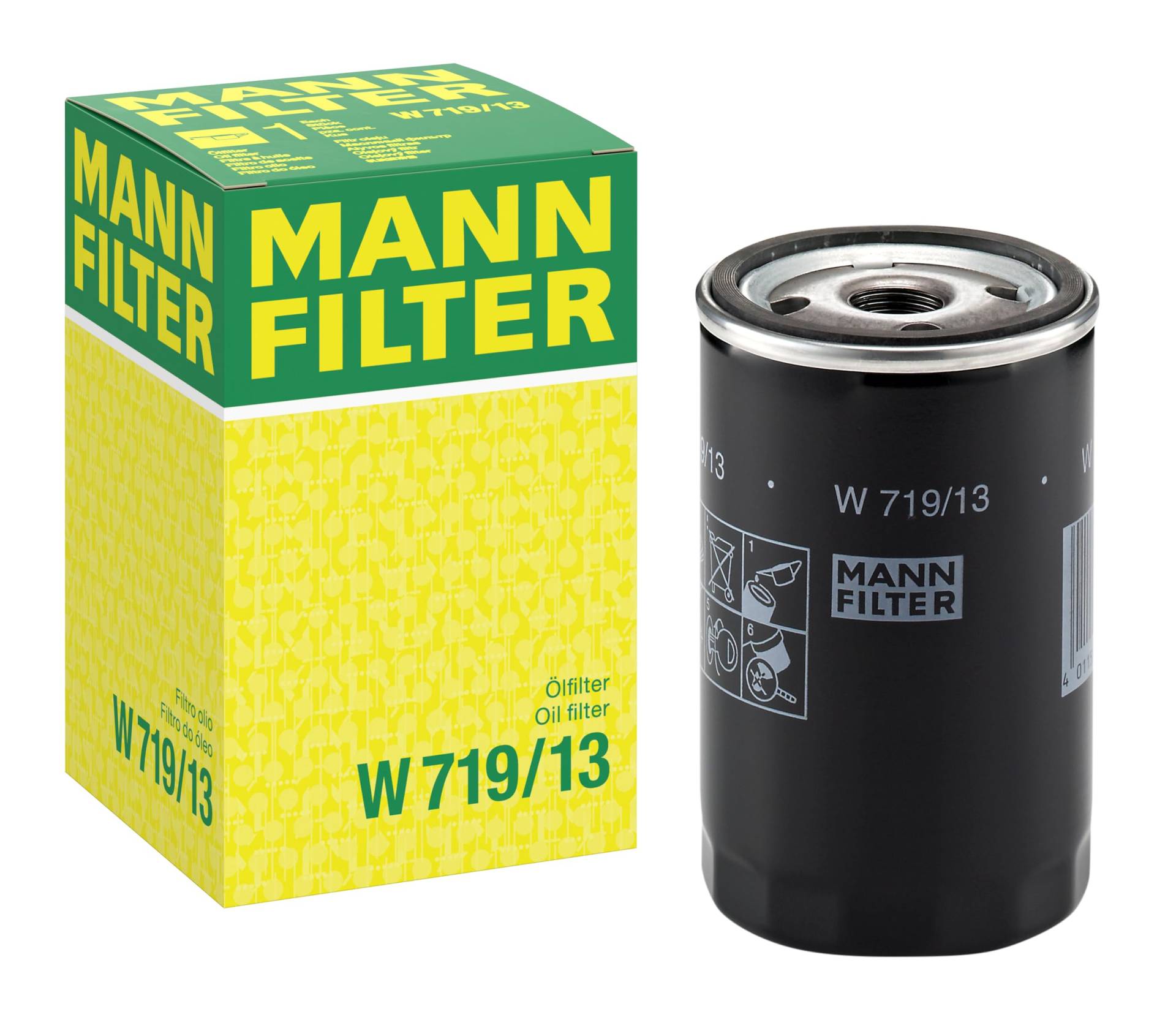 MANN-FILTER W 719/13 Ölfilter – Für PKW von MANN-FILTER