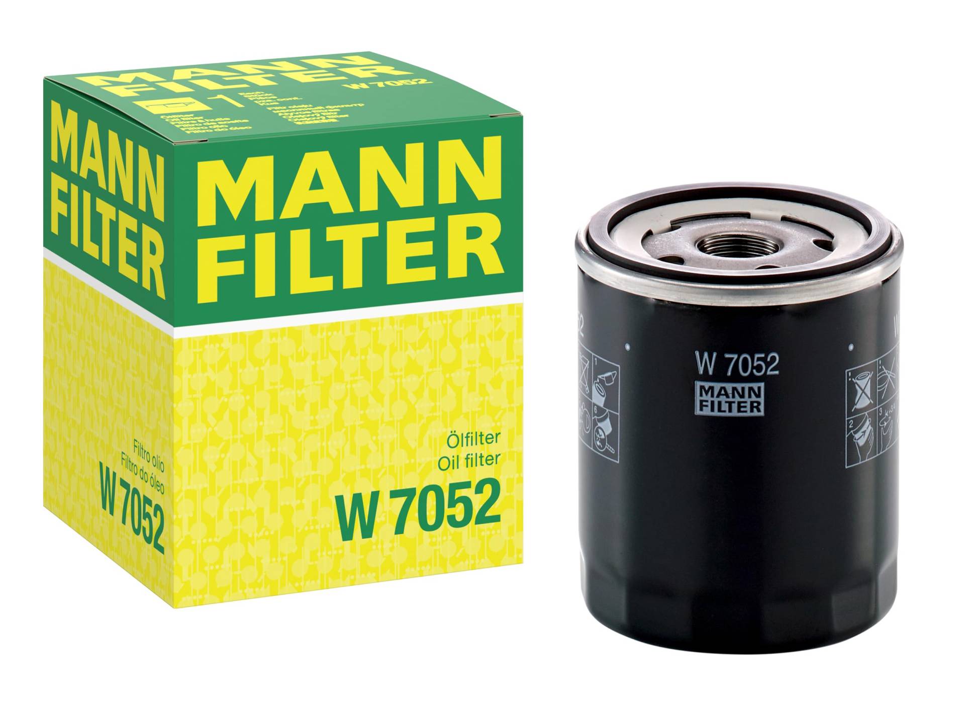 MANN-FILTER W 7052 Filtro de aceite – Para automóviles und transportadoras von MANN-FILTER