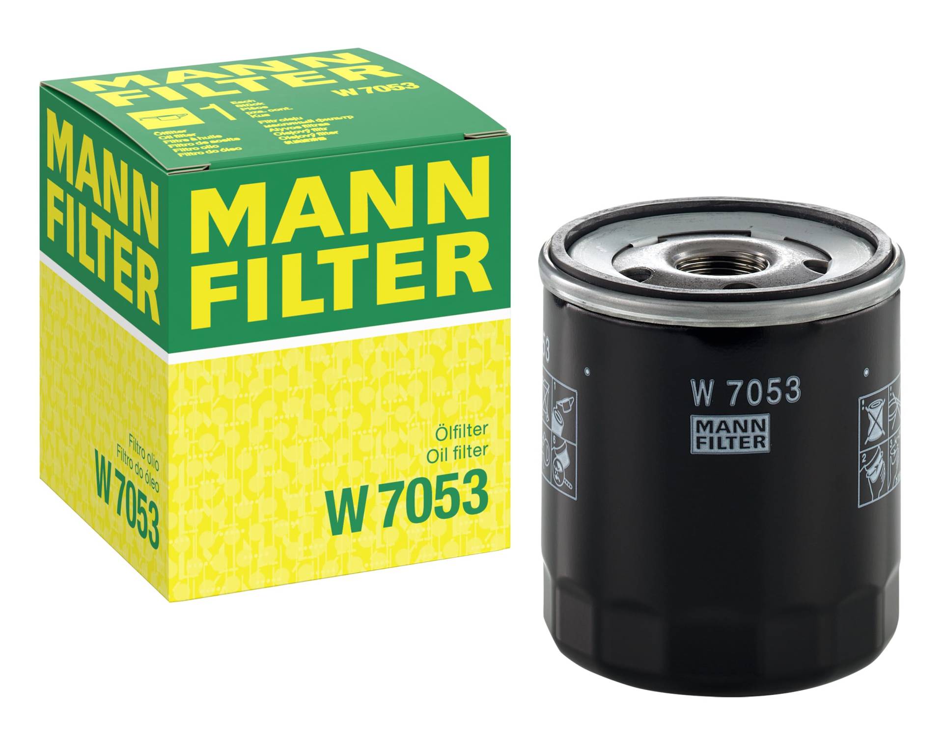 MANN-FILTER W 7053 Filtro de aceite – Para automóviles y vehículos de utilidad von MANN-FILTER