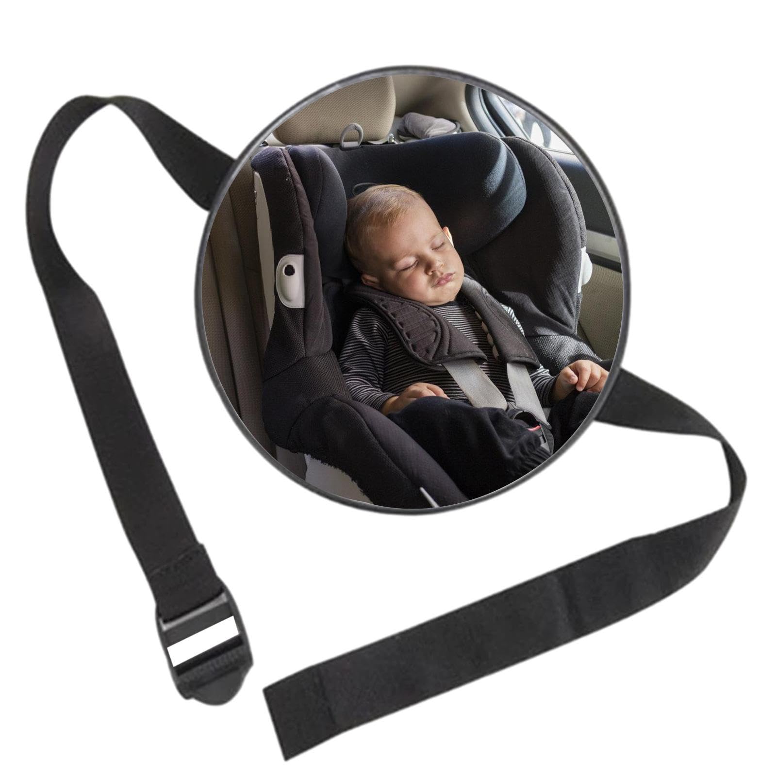 Babyspiegel für Autositz nach hinten gerichtet - Auto bruchsicherer Rückspiegel-Sitzmonitor - Breiter, klarer Sichtspiegel für Cabrio-SUV, Reise, Wohnmob, LKW Manolyee von Manolyee