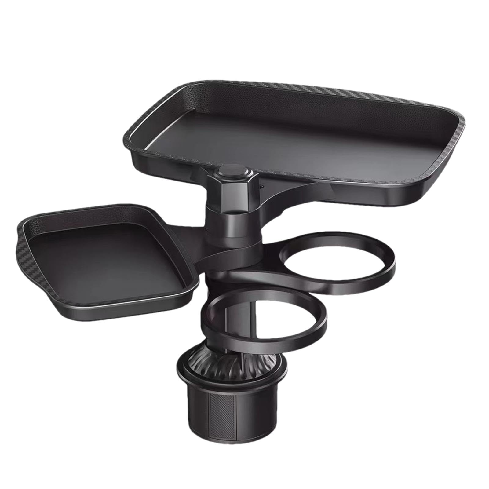 Manolyee Car Cup Extender, Cup Station für Auto - 4-in-1-Autobecher-Organizer - Multifunktionaler Autohalter-Expander, Verstellbarer, um 360 Grad drehbarer Getränkehaltertisch für Reisen, Roadtrip von Manolyee