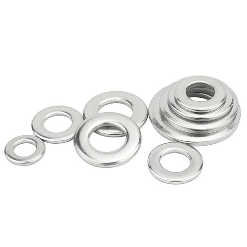 1/10/50 Stück M14 M16 M18 M20 M22 304 Edelstahl Unterlegscheiben Shim Metall Flachdichtungsringe(M18x34x2,10Pcs) von Manoud