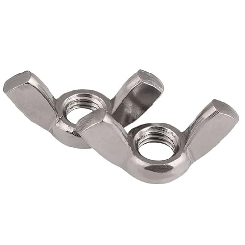 10 Stück M3 M4 M5 M6 M8 M10 M12 304 316 201Edelstahl Schmetterlingsmutter Schmetterlingswinkelmutter Yuanbao Schraubkappe(316 Stainless steel,24in) von Manoud