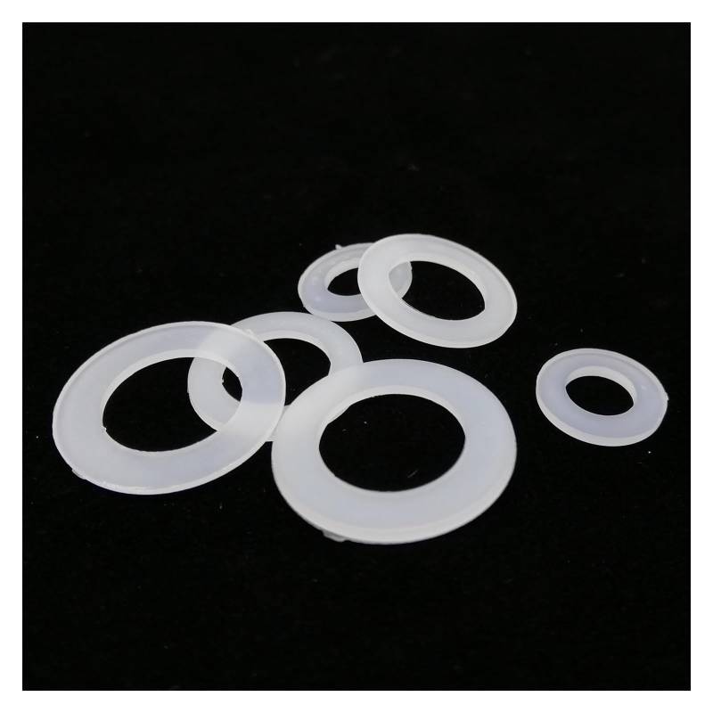 100 Stück M1.5 M2 M2.5 M3 M4 M5 M6 M8 M10 M12 Weiß Schwarz Kunststoff Nylon Unterlegscheibe Flache Distanzscheibe Isolierdichtung Isolierring(White,M3x6x1) von Manoud