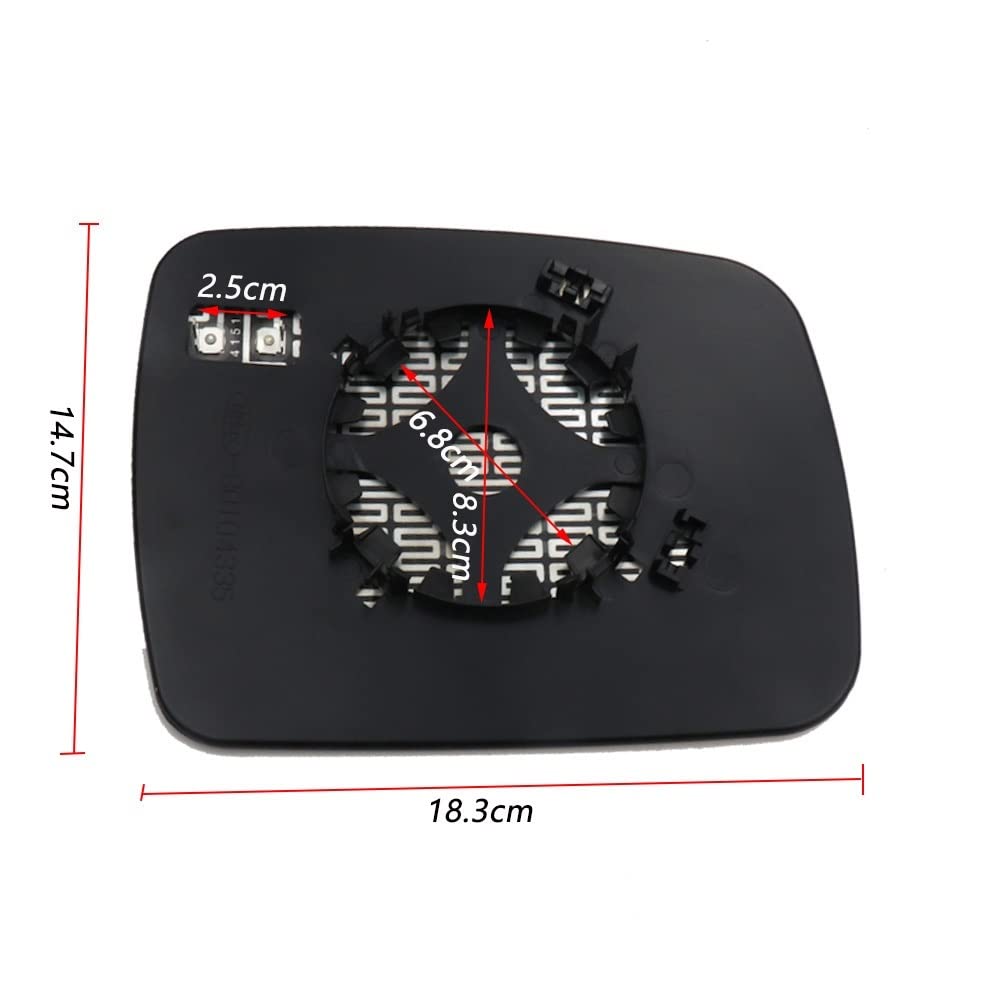 2 Stücke Ersatz Links Rechts Beheizte Flügel Rückspiegel Glas For Land Rover Freelander 2 Discovery 4 2010 2011 2012 2013 2014 LR013774(RIGHT) von Manoud