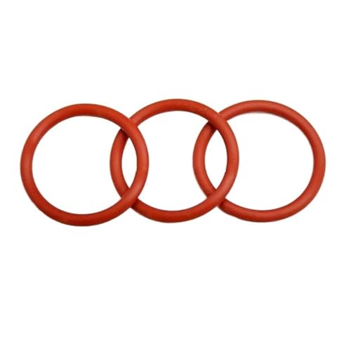 3/5/10 Stück Außendurchmesser 16–36 mm CS 2 mm Silikon-O-Ring, Lebensmittelqualität, Dichtungsscheibe, roter Gummi-O-Ring(5pcs,20x16x2mm) von Manoud