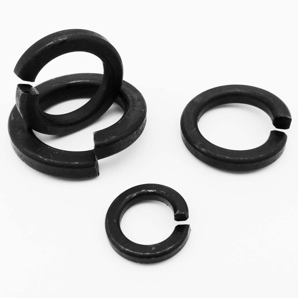 5/10/25/50 Stück M2 M2.5 M3 M3.5 M4 M5 M6 M8 M10 M12-M24 GB93 Federscheibe aus schwarzem Stahl der Klasse 8.8 Split Lock Elastic Seal Shells Pad(M2.5 50pcs) von Manoud