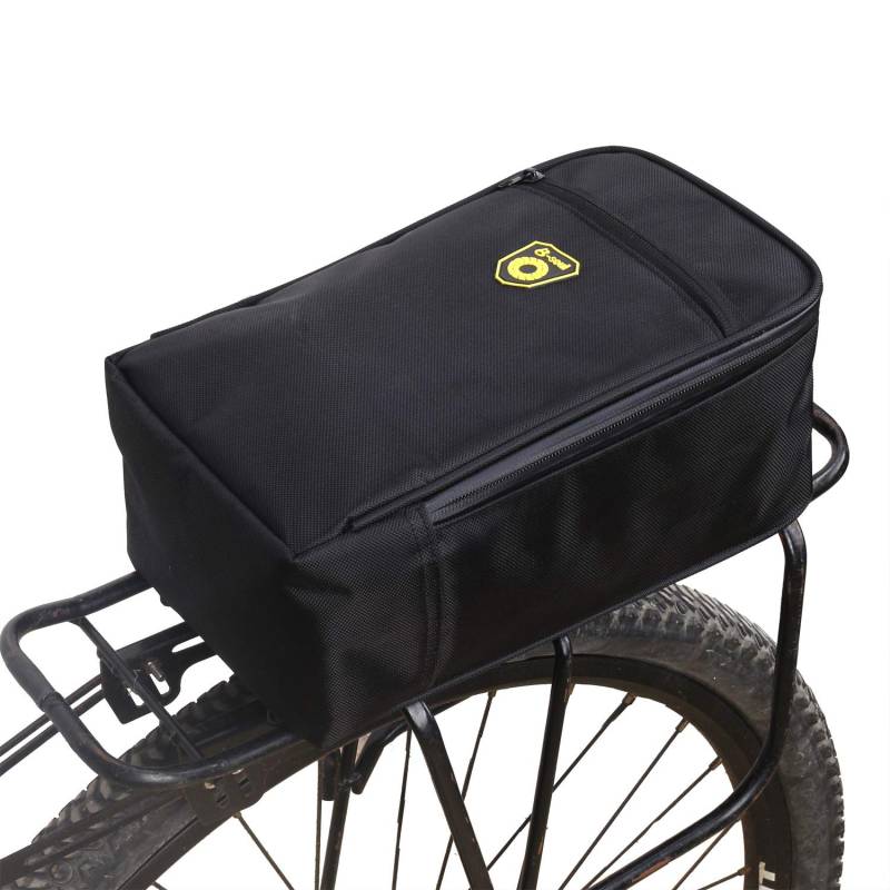 Fahrrad Hintere Tasche, Bike Rücksitz Pannier/Sport im Freien Bicycle Rack Paket Träger Zubehör/wasserdichte Lagerung Kofferraumtasche - Schwarz von MansWill