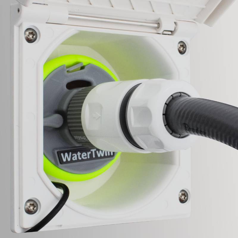 Wohnmobil Wassertankdeckel Tankdeckel Wassertankadapter mit Gardena Anschluss für neuere Dethleffs XLi, ALPA, TREND, PULSE Modelle (Typ 3-Pin D:68) von MaJoCompTec