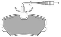 Bremsbelagsatz, Scheibenbremse Vorderachse Mapco 6309 von Mapco