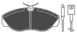 Bremsbelagsatz, Scheibenbremse Vorderachse Mapco 6433 von Mapco