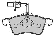 Bremsbelagsatz, Scheibenbremse Vorderachse Mapco 6551 von Mapco