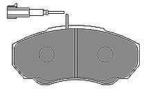 Bremsbelagsatz, Scheibenbremse Vorderachse Mapco 6568 von Mapco