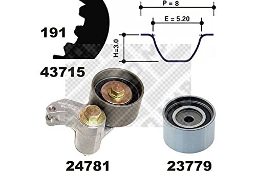 MAPCO 23715 Zahnriemensatz 191 Zähne, Breite 32 mm MOT. ENG. 6VD1 6VE1 von Mapco