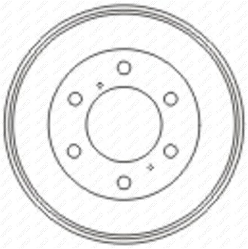 MAPCO 35511 Bremstrommel von Mapco
