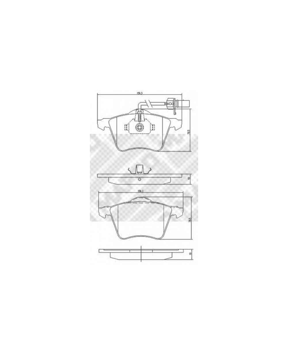 Mapco 6771 Bremsbeläge (4 Stück) von Mapco