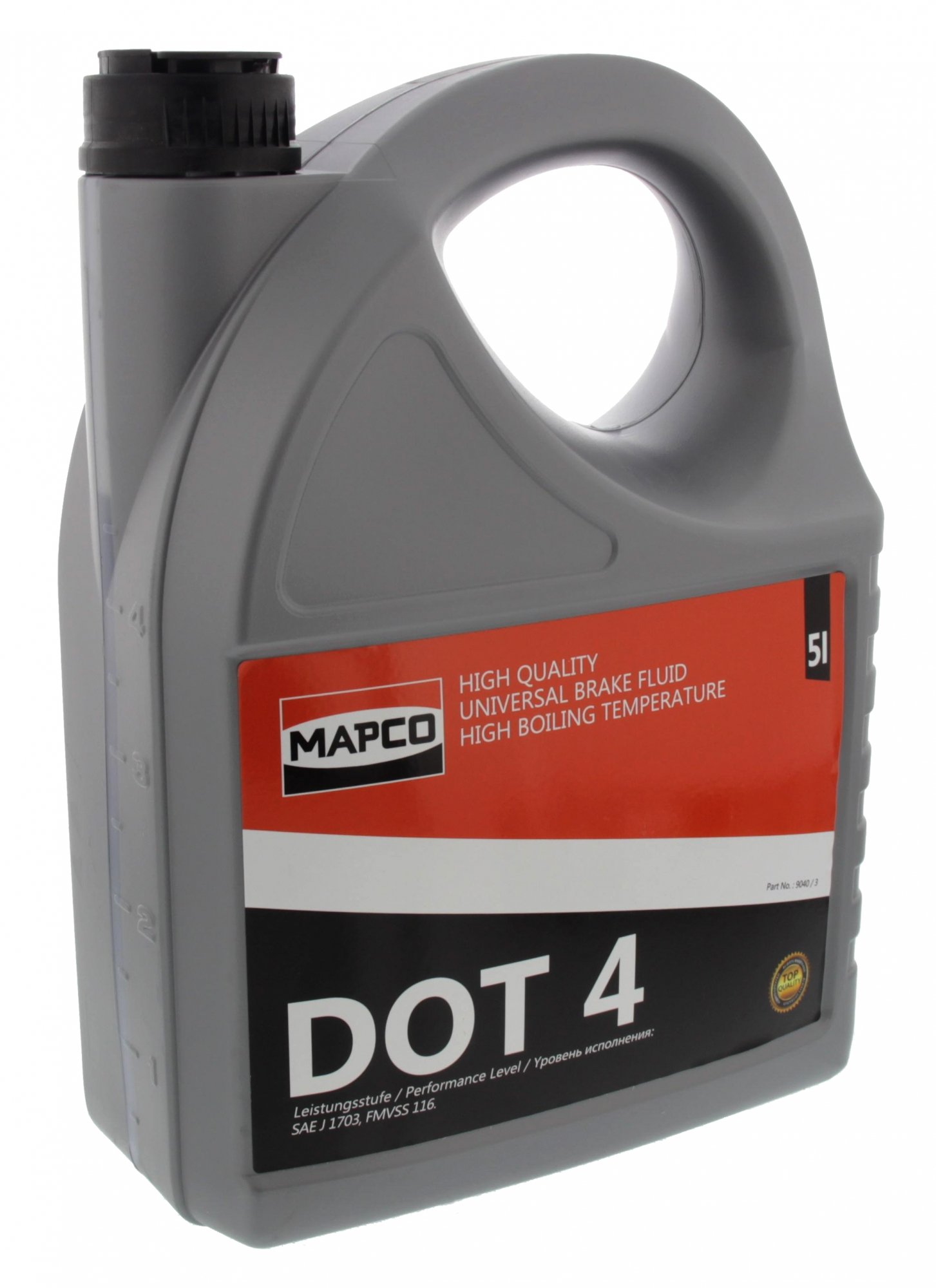 Mapco 9040/3 Bremsflüssigkeit DOT 4 (5 Liter) von Mapco