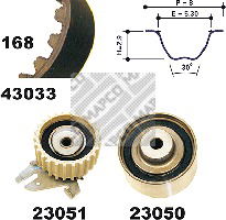 Zahnriemensatz Mapco 23033 von Mapco