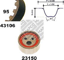 Zahnriemensatz Mapco 23106 von Mapco
