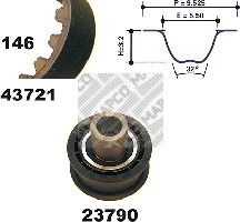 Zahnriemensatz Mapco 23721 von Mapco