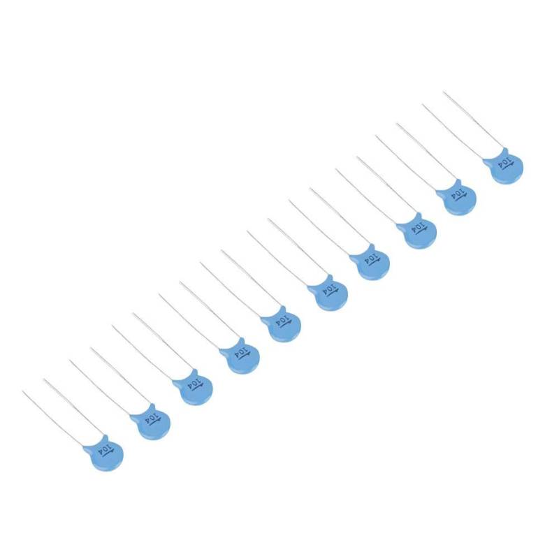 Keramikkondensator-Set, 50er Packung 0,1 uF 100 nF Hochspannungs-1000-V-Disc 104M Keramikkondensator-Set von Maranon