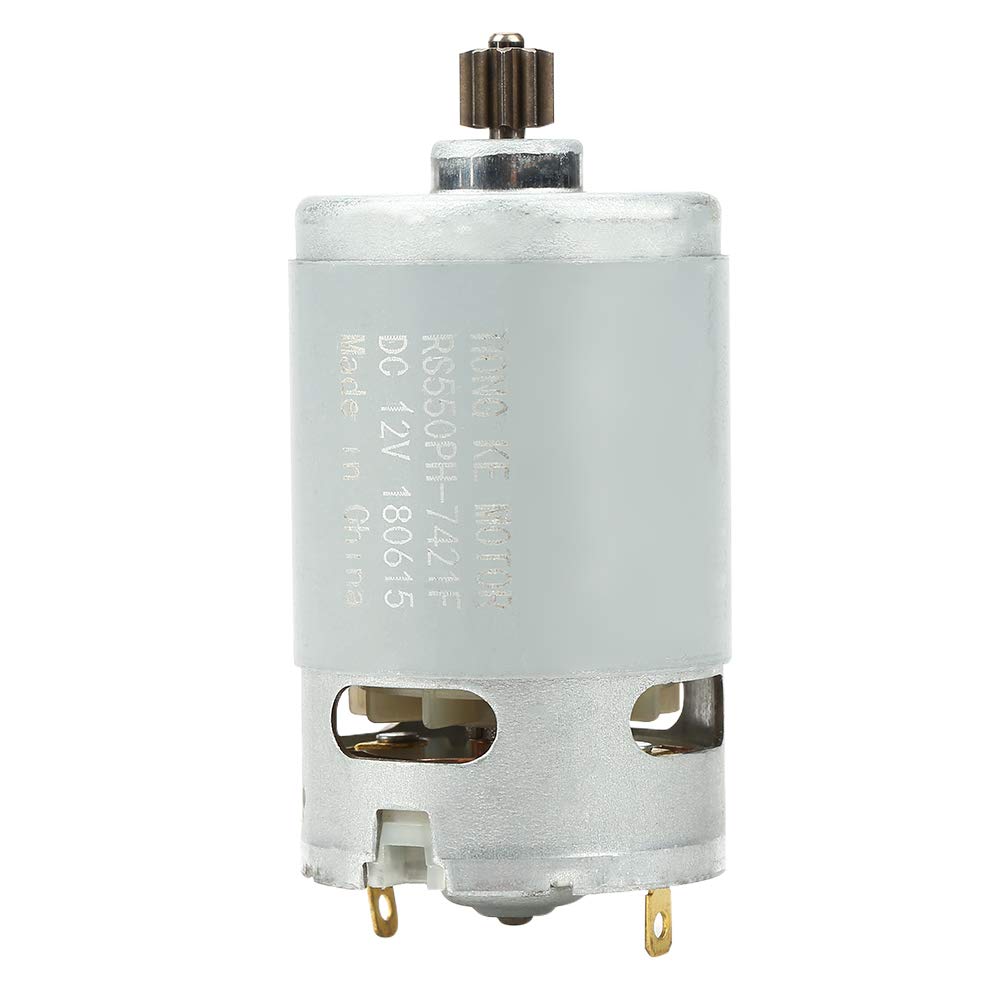 9 Zähne Zahnrad Gleichstrommotor, 12V 90W Industrieller Gleichstrommotor Industrieller Motor mit einer Drehzahl für Bohrmaschine von Marhynchus