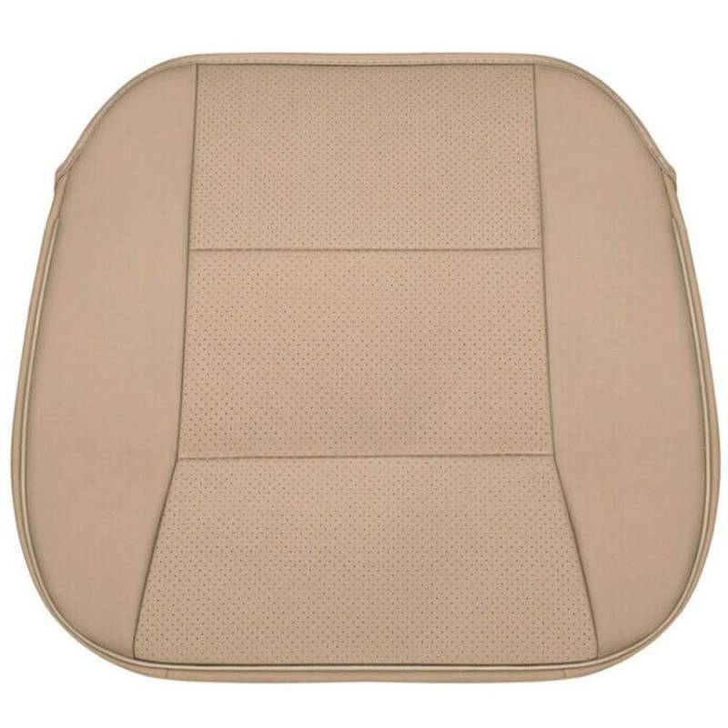 Marran Universal Auto Vordersitzbezug Atmungsaktiv Beige PU Leder Sitzkissen von Marran