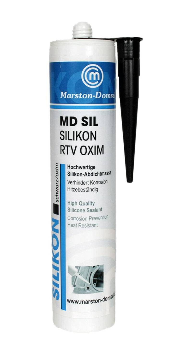 Marston-Domsel MD-SIL Silikon-Dichtmasse Schwarz Oxime 12 x 300ml Kartusche von Marston-Domsel