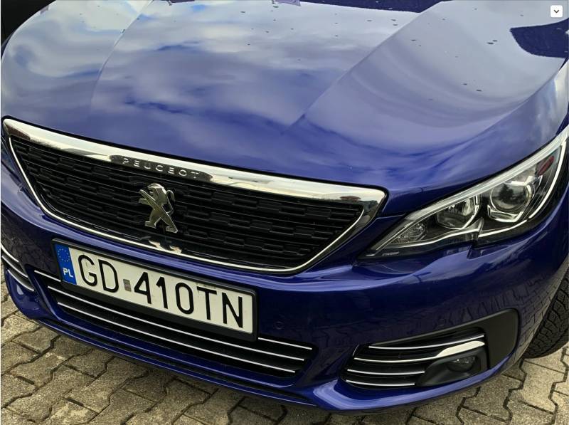 PEUGEOT 308 - CHROM Leisten auf GRILL Attrappe Tuning von Martig