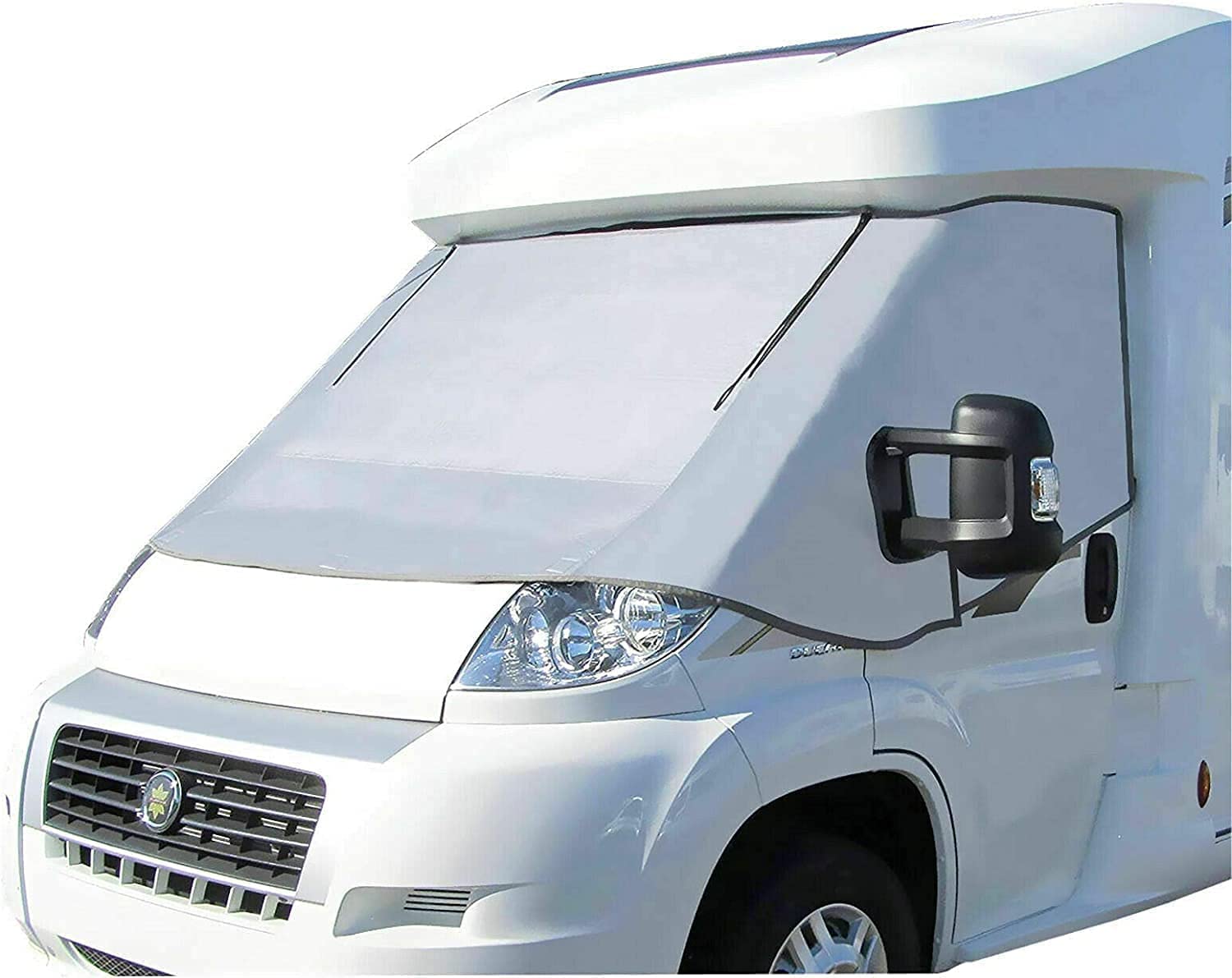 Außen Thermofenstermatte Silber Thermoschutz Abdeckung für FIAT Ducato, Peugeot Boxer, Citroen Jumper X250/290 von 2006-2024 Außenisoliermatte Wohnmobil Abdeckung Sonnenschutz von Marvix