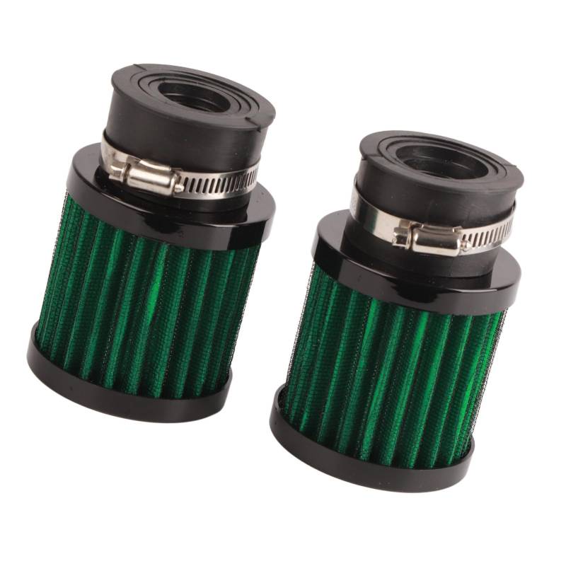 2pcs Luftfilter 28–48 Mm Hoher Filtrationseffizienz Universal für Moped Scooter ATV Dirt Bike (Schwarz grün) von MasYosh