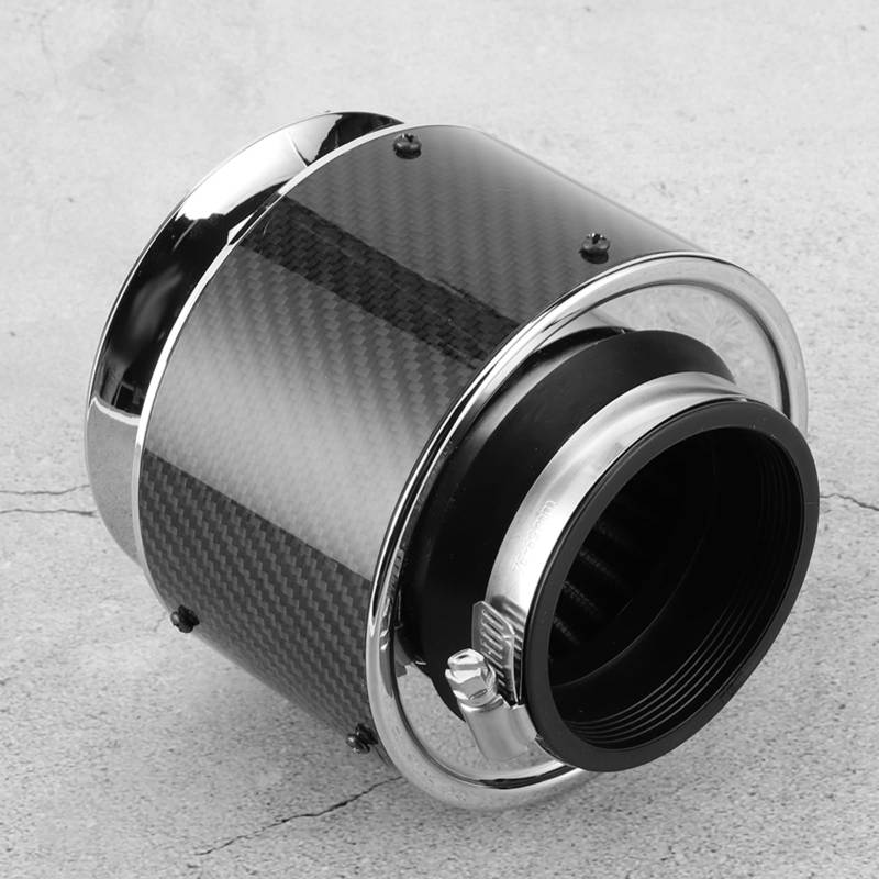 76 Mm / 3in Universal Carbonfaser Textur Auto Car Air Filter Ersatzzubehör (S) von MasYosh