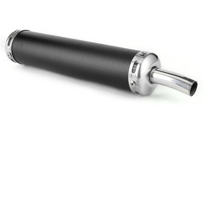 Edelstahl -Auspuffschalldler -Schalldämpfer 20 Mm/0,8 Zoll Modifizierte Teile für 2 -Takt -Motorrad (Schwarz) von MasYosh