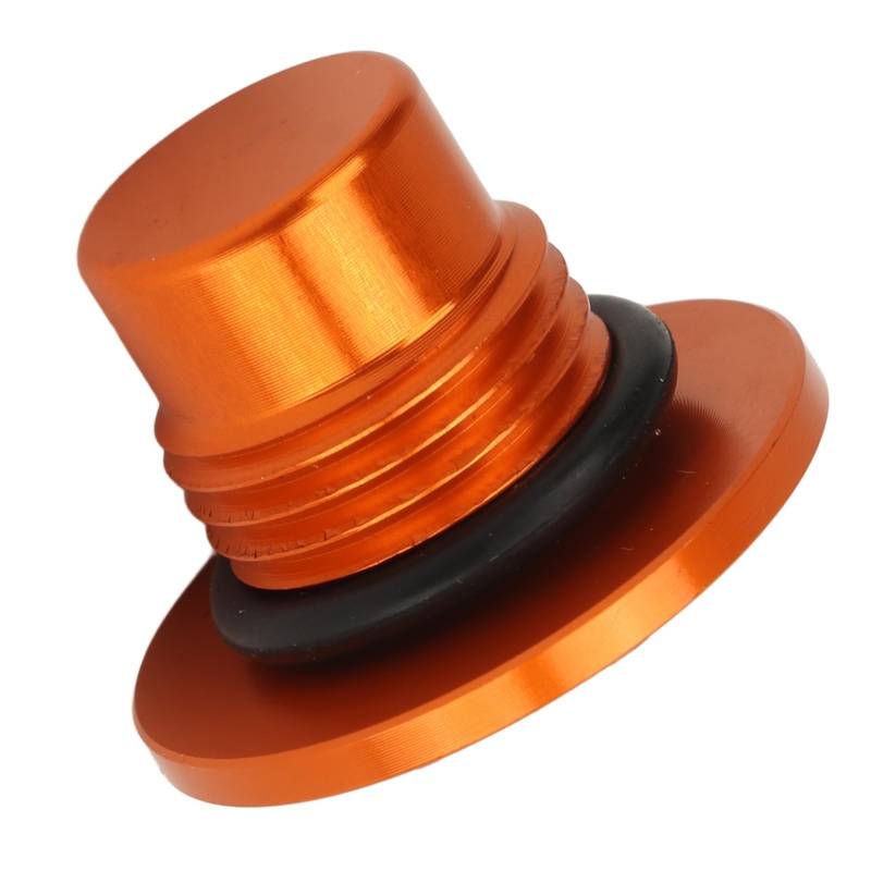 Motorradmotor Ölfüllkappe Aluminiumlegierung Ölfüllkappenschraube für 390 250 200 125 RC390 (Orange) von MasYosh